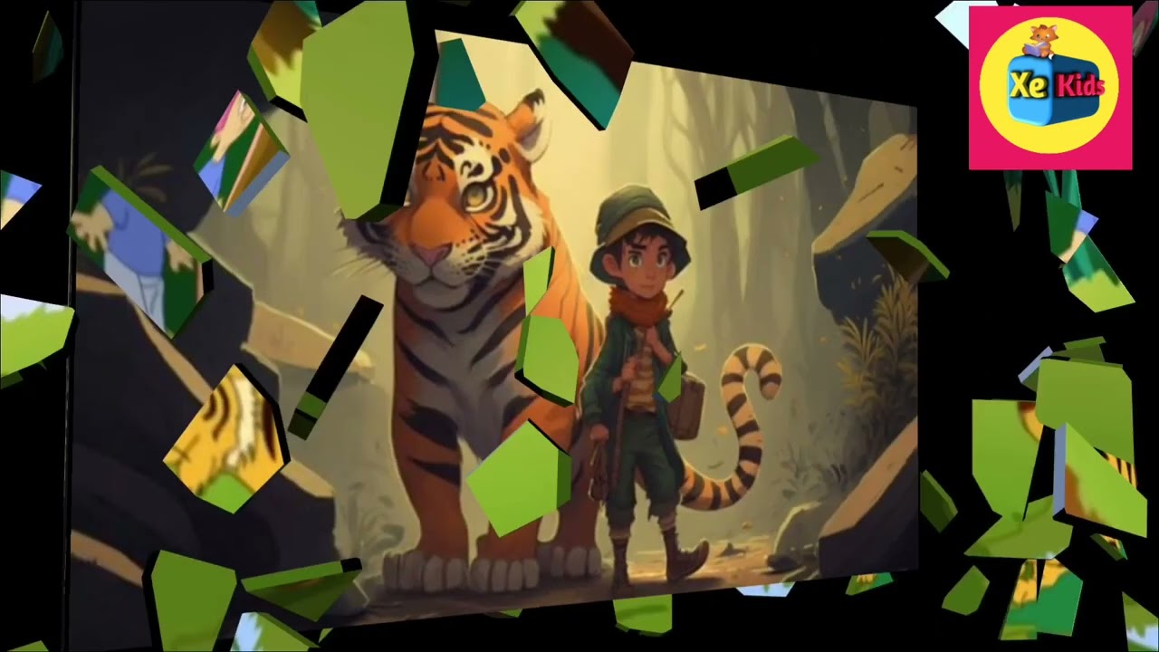 THE TIGER 🐅🐯 TRAP CHILDREN 🙀 STORY, ENGLISH STORY .