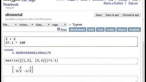 10. Getting started with sage notebook English