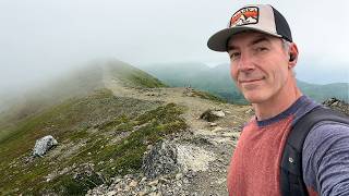 Silent Hiking Through Clouds on Alaskan Mountain Top