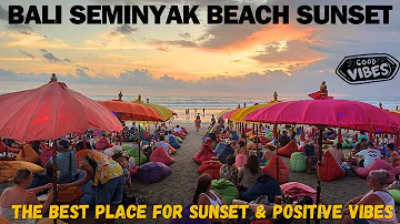 Bali Seminyak Double Six Beach Sunset, Sunset in Bali