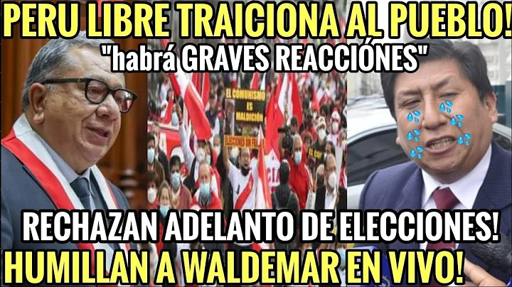 Waldemar es HUMILLADO en vivo! Per Libre TRAICIONA...
