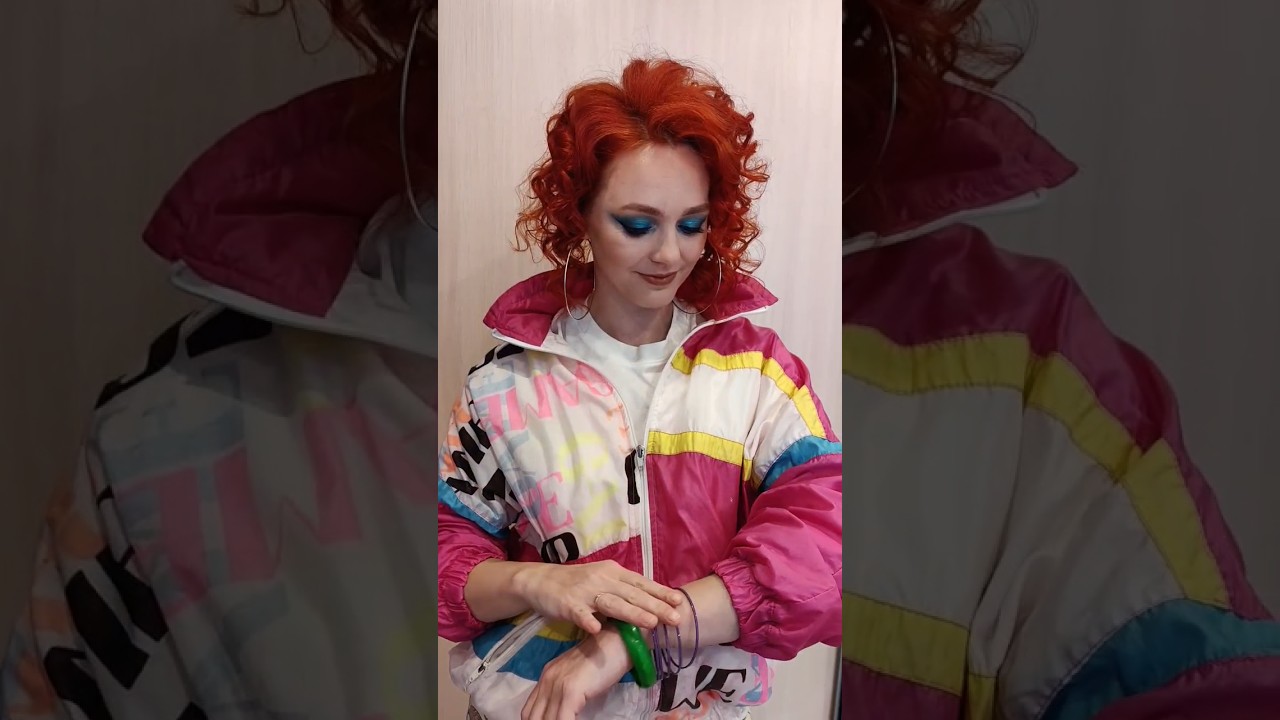 Ретро образ 90-х, кто в теме? #настольгия #ретро #90s #бьютиблог #девушка #идеямакияжа