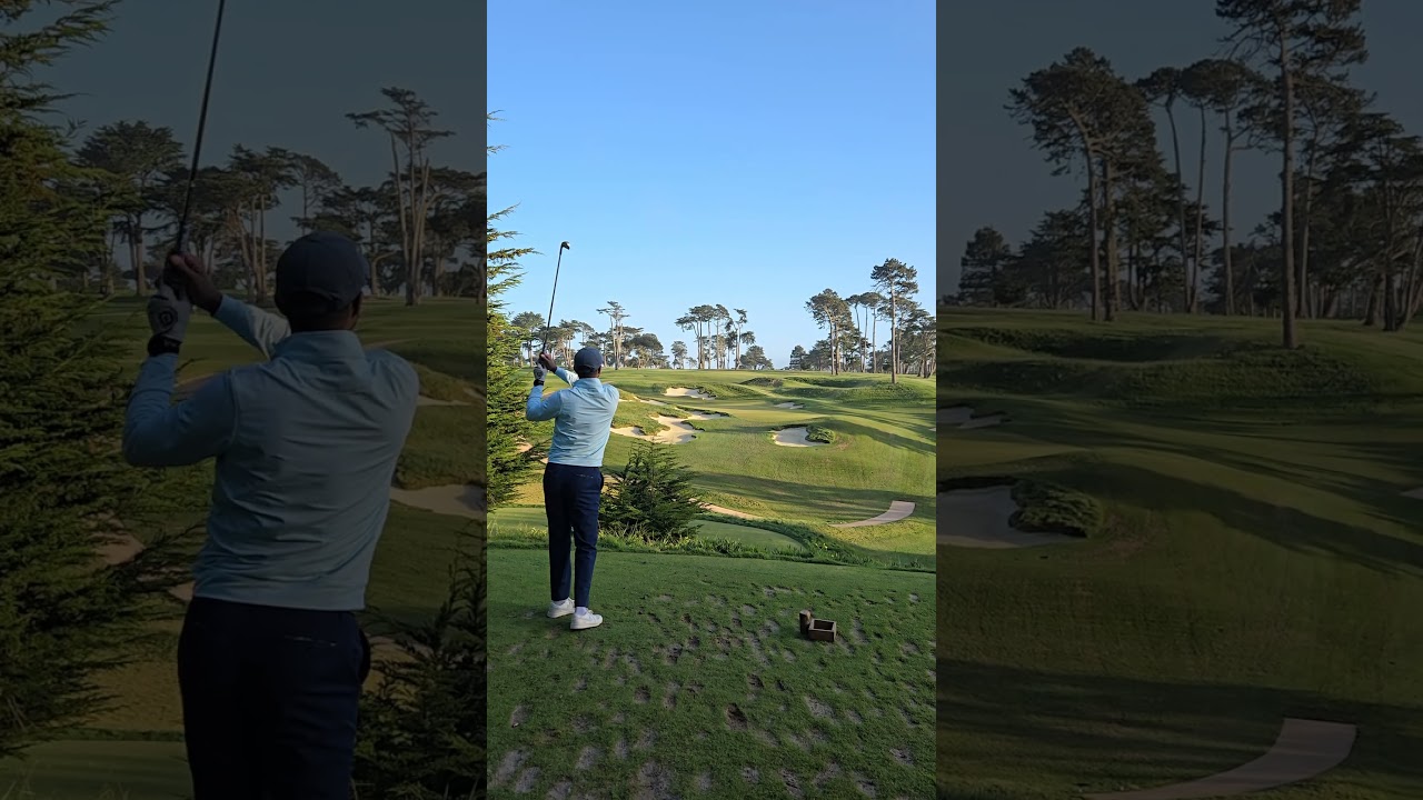 Knocking it tight at Lake Merced Golf Club!