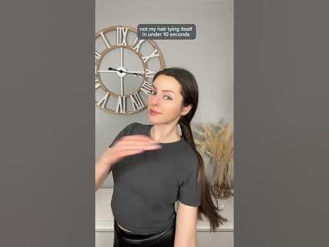 I now officially don’t need hair ties anymore 🤭 #hairstyle #