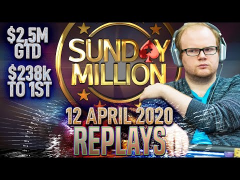 Sunday MILLION $238k to 1st getpuzzled | NigDawG | rarmiro Poker Replays 2020