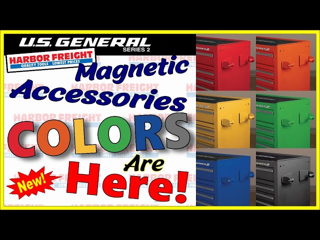 NEW COLORS! US General Magnetic Accessories at Harbor Freight