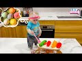 Smart monkey Lily makes Dimsum cakes and then...