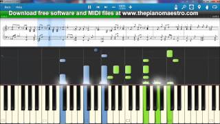 Charlie Brown - Coldplay -- Piano Lesson With Synthesia