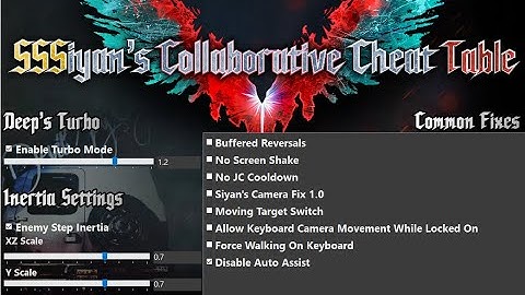 Devil May Cry 5 New Cheat Table Update