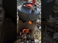 Немецкий котелок и щепочница - голодным не останешься.