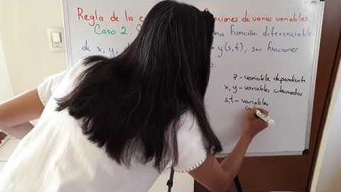 Regla de la cadena para funciones de varias variables. Caso 2.