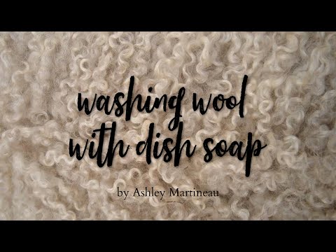 So waschen Wolle mit Dish Soap (Old Video)