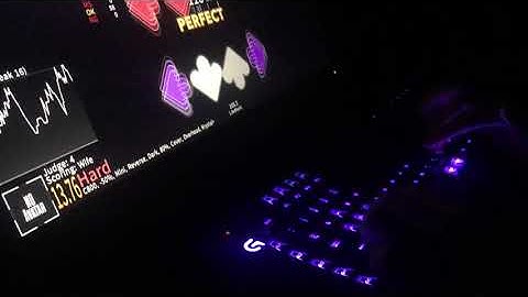 Etterna + keyboard audio visualizer [LIVEPLAY]