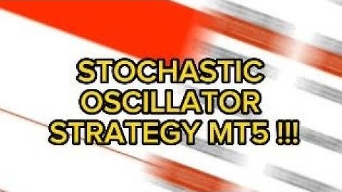 STOCHASTIC OSCILLATOR STRATEGY (SOS) MT5 !!!