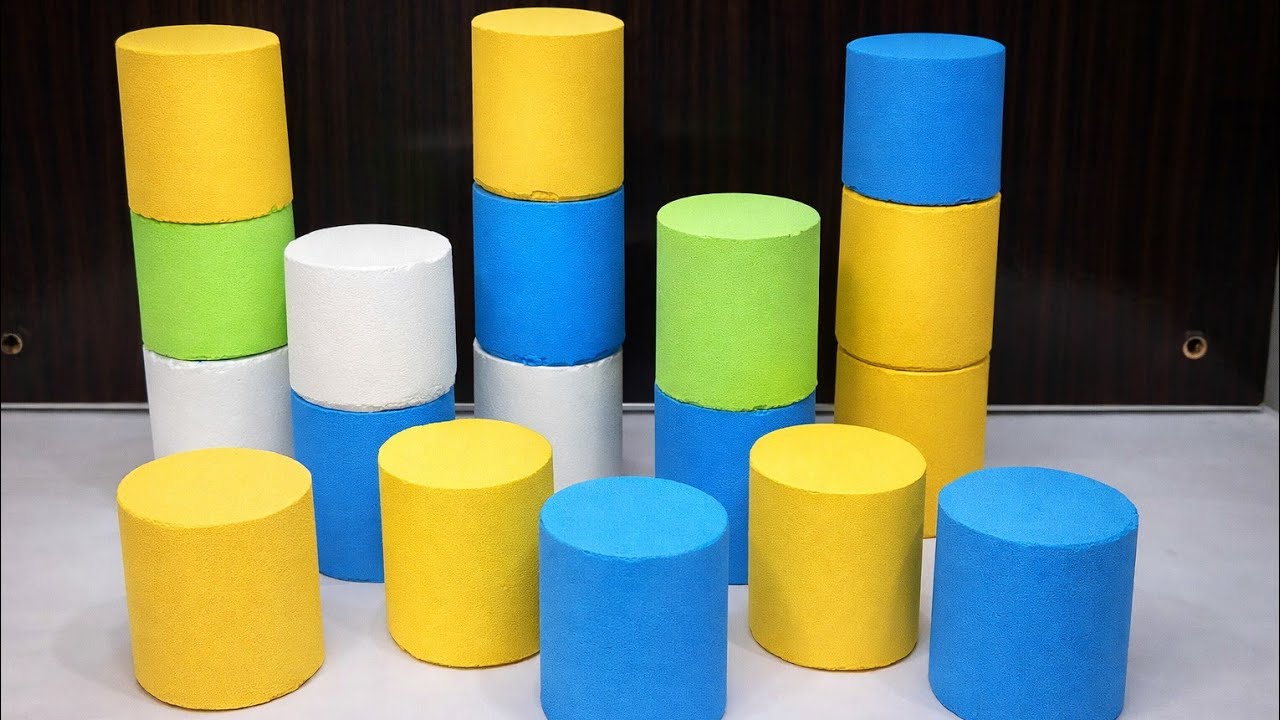 Super Curnchy vibrant cylinders Baking Soda Asmr | Asmr baking soda sleep aid | Asmr notalking 