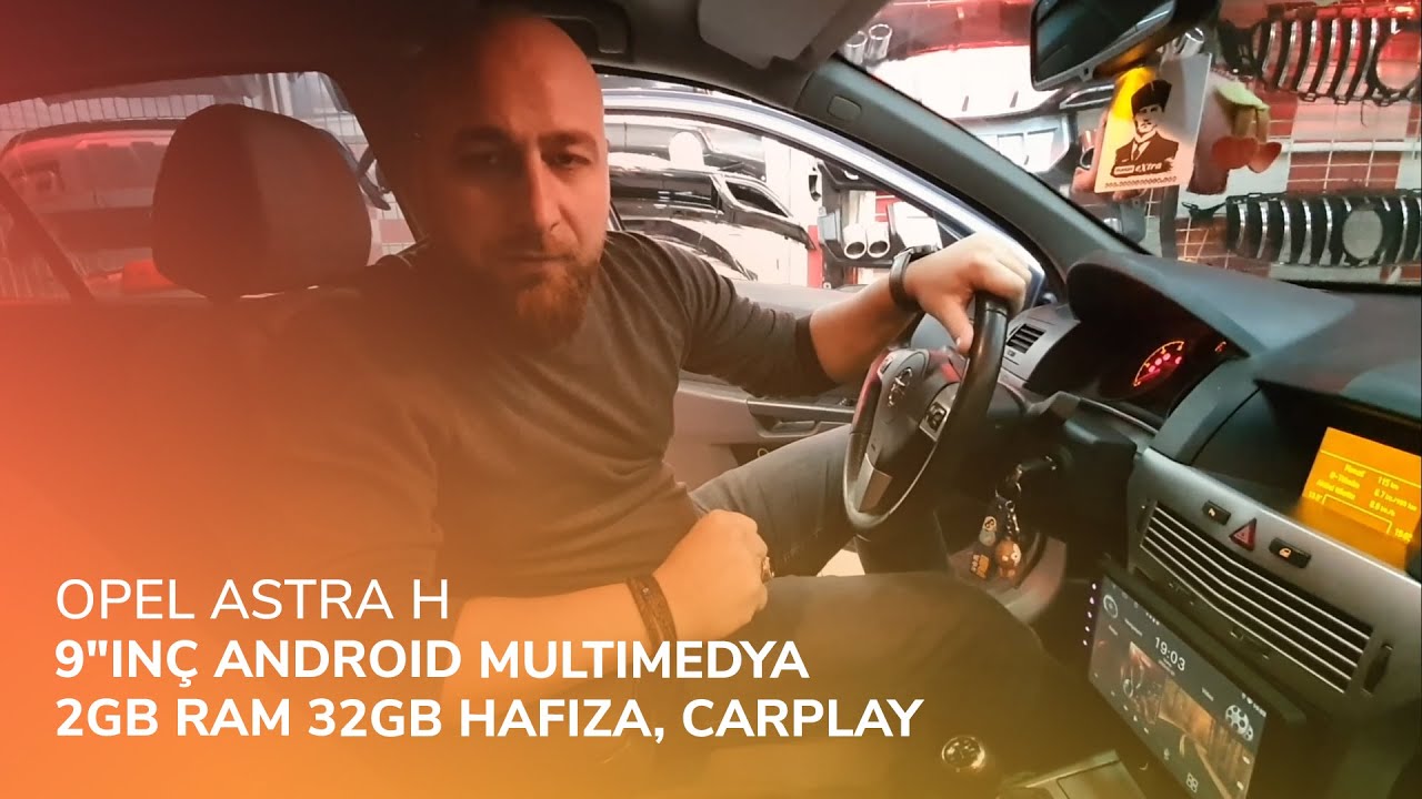Opel Astra H // 9"inç Android Multimedya 2GB Ram 32GB Hafıza, CarPlay