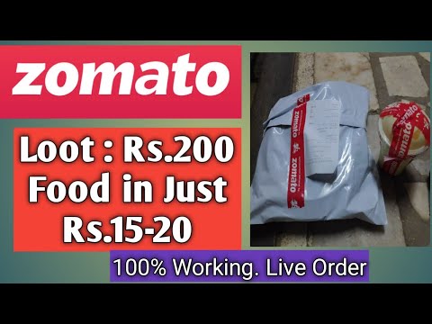 [LOOT] Zomato Offers: Rs 200 Food in Just Rs.15-20 || 100% Working