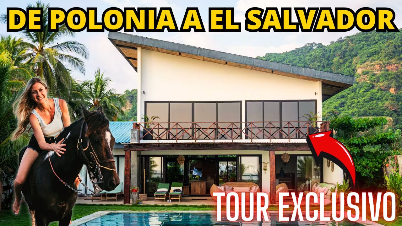 🇵🇱 Polaca construye esta MANSIÓN con caballos FRENTE AL MAR en El Salvador 😱🏝️