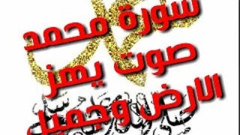 سورة محمد _ كاملة _ بصوت القارئ ابراهيم الحق_ صوت يهز الأرض