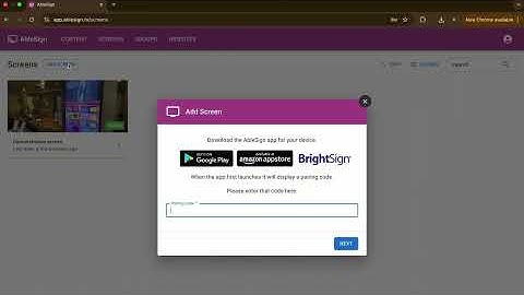 How to setup a new digital signage screen with AbleSign
