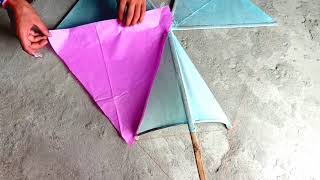 Bermuda kite Making || বারমুডা ঘুড়ি বানানো দেখুন