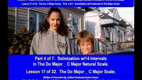 Part 4a. LESSON 17 of 32, The Do_C Major Scale. THEORY