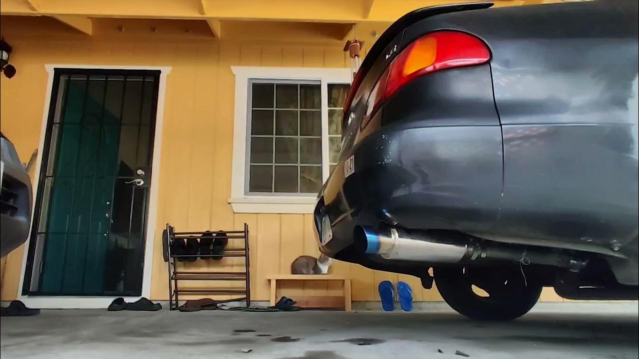 1999 corolla with evil energy muffler 3 inch YouTube