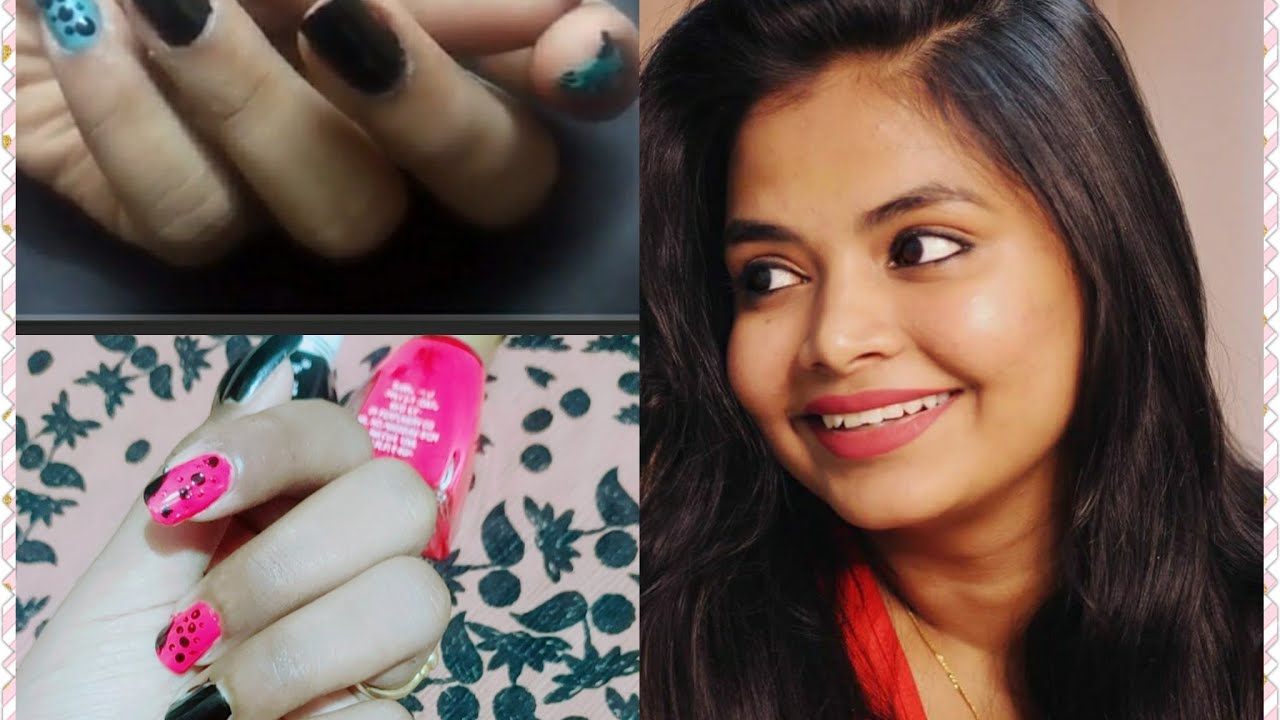 Recreating nail art inspired by Keerthi_Shrathah - YouTube