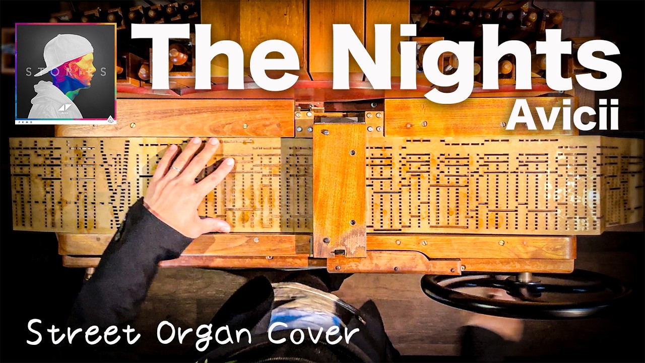 【The Nights / Avicii◢ ◤】手回しオルガンアレンジ/StreetOrgan Cover（Flute Type）Top-down camera angle version.