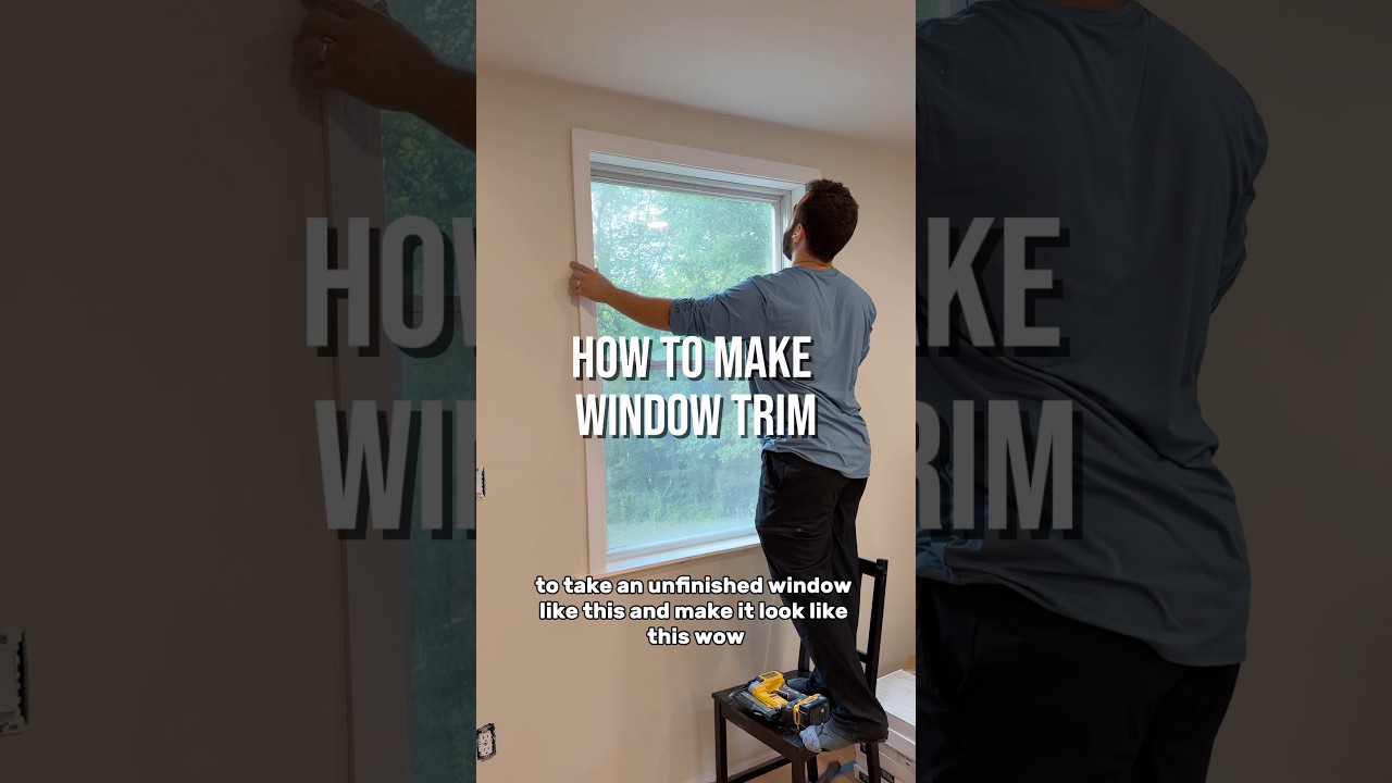 How to make window trim ￼(EASY!)