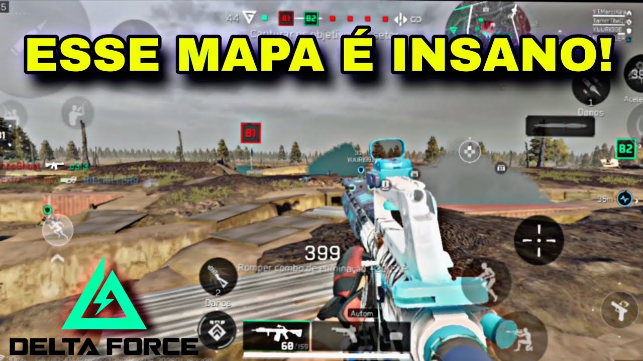 PARTIDAS NESSE MAPA É SEMPRE INSANAS! DELTA FORCE MOBILE GAMEPLAY 