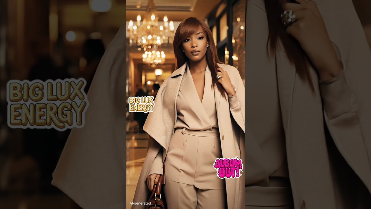 BIG LUX ENERGY. Walk in like you already own the room. Album out now.🥂✨ 