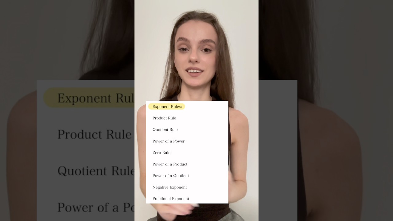 Exponents shortcuts. 