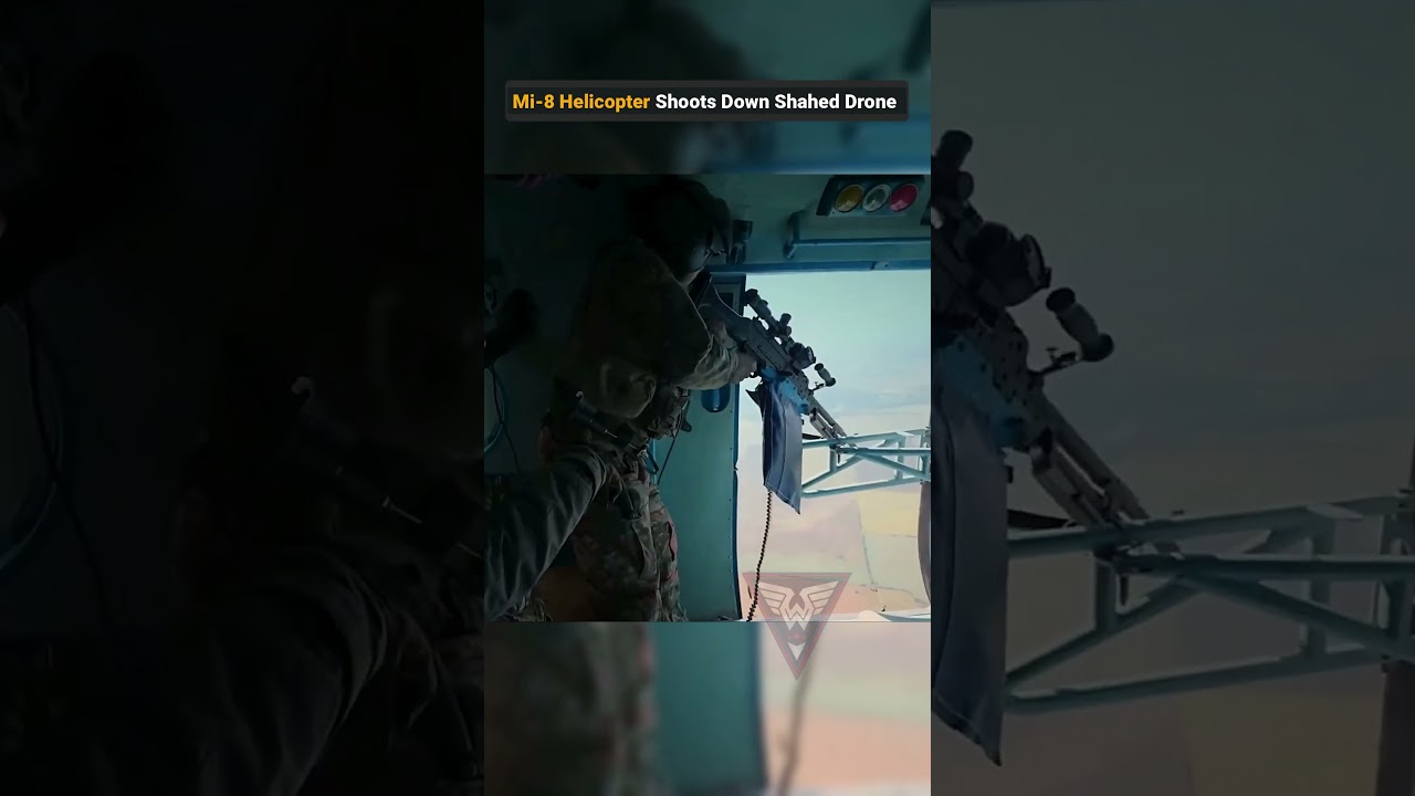 “Mi-8 Helicopter Guns Down Shahed Drone Mid-Air