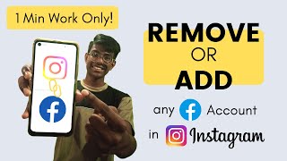 How to Remove or Add Facebook Account in Instagram Latest 2021 Version | Directly from Instagram App