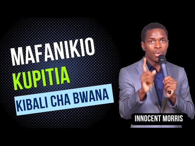 JINSI KIBALI KINAVYOLETA MABADILIKO MAKUBWA - Innocent Morris class=