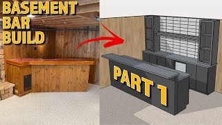 Demo and Design | Basement Bar Build Part 1 Demo and Design | Basement Bar Build Part 1