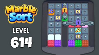 Marble Sort level 614 walkthrough solution 