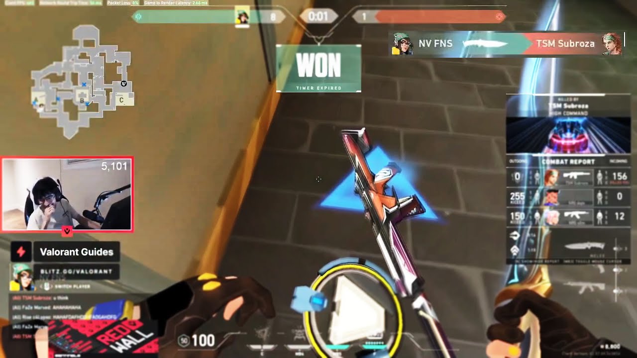 TSM Subroza Getting Knifed!! TenZ Reaction in "Fight Night 10 MAN STACKED LOBBY" !