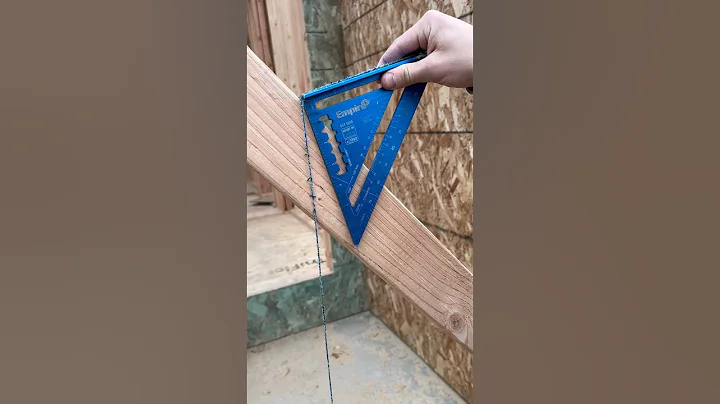 How to find any angle with just a square and chalk box #framing #construction #trending