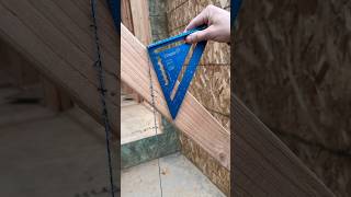 How to find any angle with just a square and chalk box #framing #construction #trending