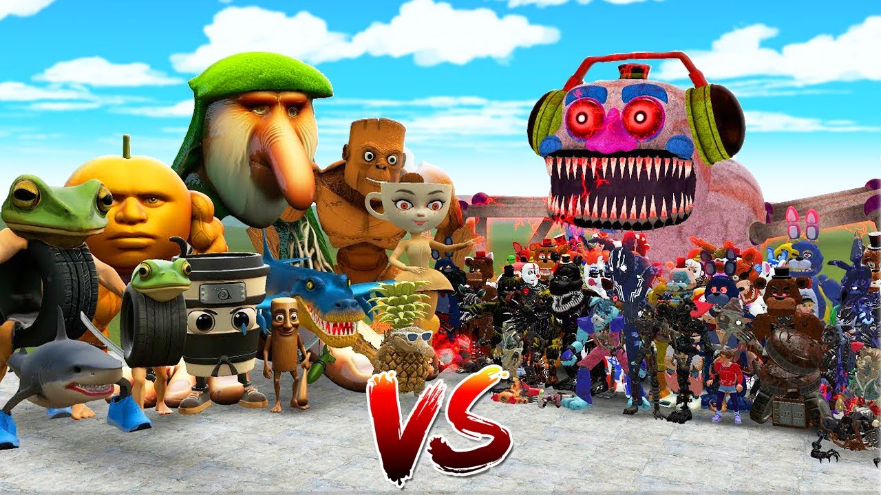 BATALLA ÉPICA de ITALIAN BRAINROT vs FIVE NIGHTS AT FREDDY'S (FNAF) 🤯💥