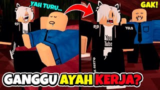 EVIL DAD CHANGES JOBS TO BE A CRAZY SECURITY GUARD!? 😭 | Roblox Strict Hotel Guard