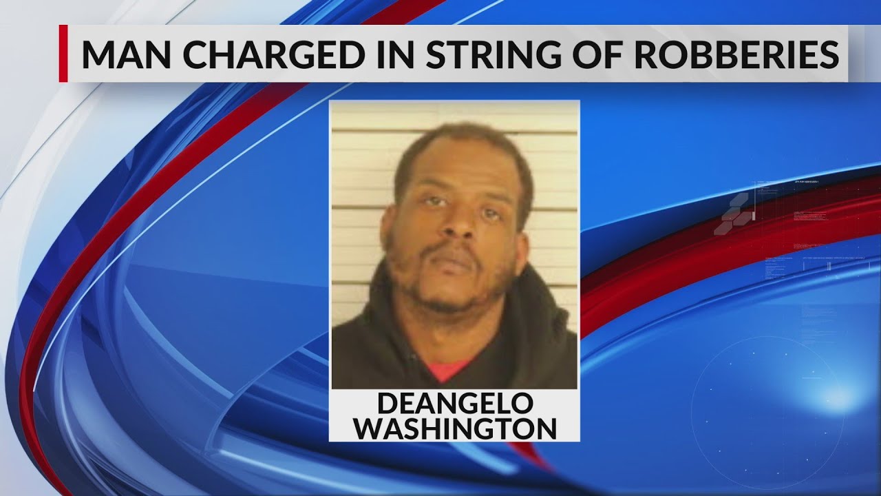 Man accused of robbing 5 stores at gun point - YouTube