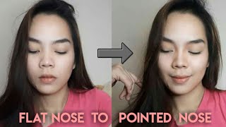 Nose contour | How to contour nose | FLat Nose to Pointed Nose | Instant tangos ilong | PHILIPPINES