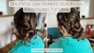 Beautiful Low Braided Bun Tutorial - The Perfect Boho Bridal Hairstyle!