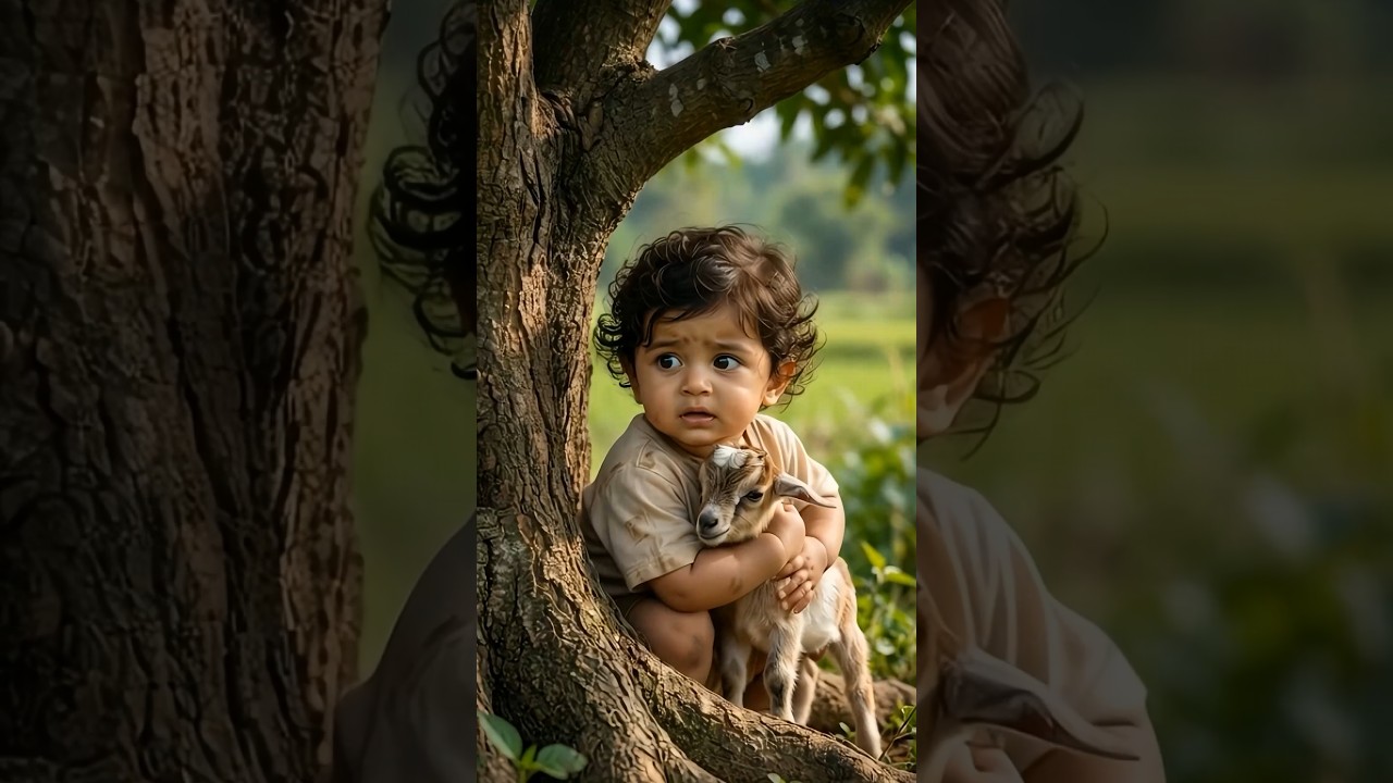 A Small Boy Saved a Baby Goat 🐐💚