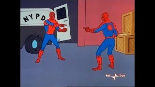 Spiderman incontra Spiderman - Scena del meme di spiderman (originale)