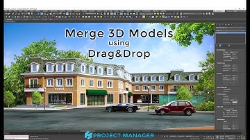 Merge 3D model to 3Ds Max using Drag&Drop