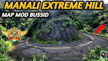 डाउनलोड करें! 🔥 बस सिम्युलेटर इंडोनेशिया के लिए नया मनाली एक्सट्रीम हिल मैप मॉड। Bussid मॉड मैप 4...